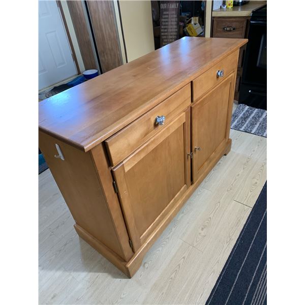 Wooden Sideboard Buffet With Kitchen accessories