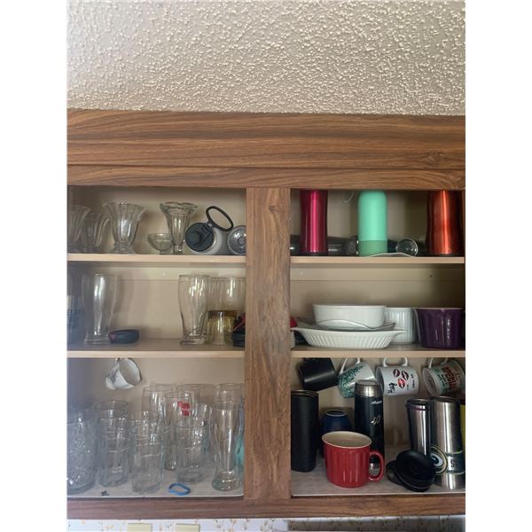 Glassware, Mugs, and Dinnerware Cabinet Collection