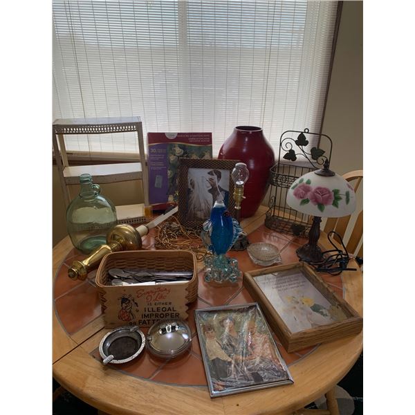 Decorative Items, Glassware, and Artwork