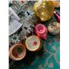 Image 3 : Vintage 1960s Christmas Ornaments, Including Glass Bulbs and Angel Tree Topper