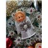 Image 7 : Vintage 1960s Christmas Ornaments, Including Glass Bulbs and Angel Tree Topper