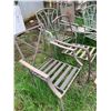 Image 3 : Six Metal Outdoor Patio Chairs with Varied Back Designs
