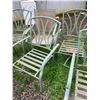 Image 4 : Six Metal Outdoor Patio Chairs with Varied Back Designs