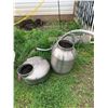 Image 1 : Steel Jugs and Metal Spout with Rustic Character
