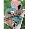 Image 1 : Miscellaneous Rustic Farmhouse Items With Small Wooden Structure