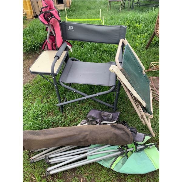 Folding Camping Chairs with Accessories