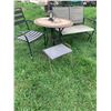 Image 1 : Outdoor Furniture Set With Metal Frame and Rustic Tabletop