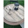 Image 3 : Outdoor Furniture Set With Metal Frame and Rustic Tabletop