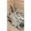 Image 1 : Rusted Metal Spikes and Bucket With Iron Weight