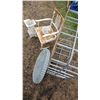 Image 2 : Metal Chair, Planter Stand, and Decorative Items