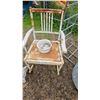 Image 3 : Metal Chair, Planter Stand, and Decorative Items