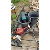 Image 2 : Garden Tools and Planter Lot with Small Table and Accessories