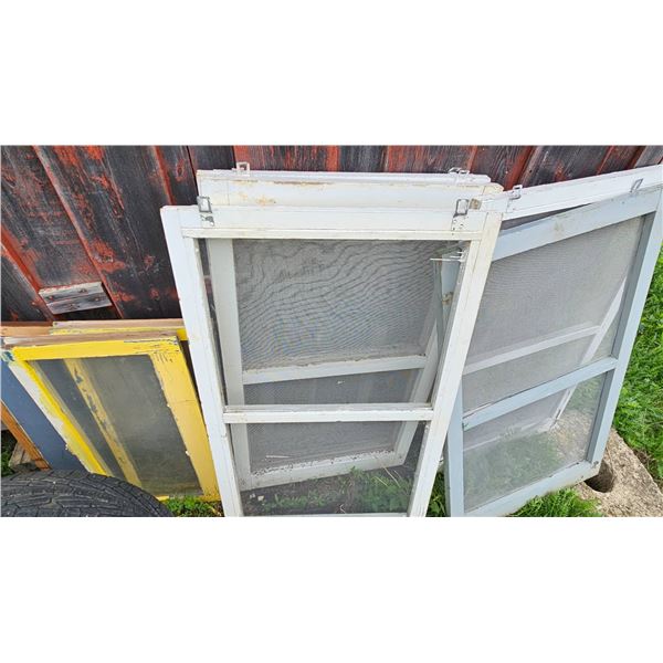 Four Assorted Wooden Screen Frames