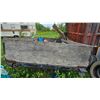 Image 1 : Utility Trailer With Wooden Bed and Metal Frame