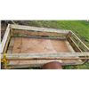 Image 2 : Small Wooden Utility Trailer With Metal Wheels and Frame