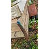 Image 5 : Small Wooden Utility Trailer With Metal Wheels and Frame