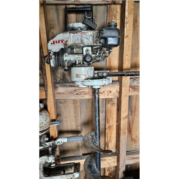Jiffy Ice Auger with Gas-Powered Engine