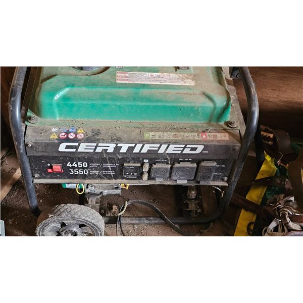 Certified 4450 Starting Watts Portable Generator With Champion Engine