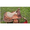 Image 5 : Western Saddle with Tooled Leather and JS Insignia