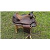 Image 6 : Leather Western Saddle with Floral Detailing and Makers Mark
