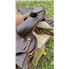 Image 7 : Leather Western Saddle with Floral Detailing and Makers Mark