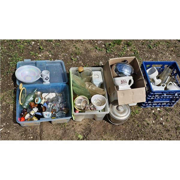 Household Items, Glassware, and Decorative Pieces