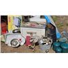 Image 1 : Vintage Household Items, Including Martin Propane Stove, Galvanized Bucket, and More