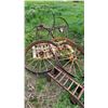 Image 2 : Vintage Metal Wagon Wheels and Ladders
