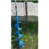 Image 3 : Outdoor Tools Including Auger, Shovels, and Safety Fence