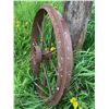Image 2 : Antique-Style Cast Iron Wagon Wheel