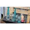 Image 1 : Glass Bottles, Jars, and Decorative Figurine