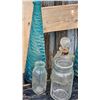 Image 4 : Glass Bottles, Jars, and Decorative Figurine