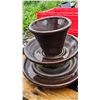Image 2 : Vintage and Rustic Items Including Ceramics, Mold, Tools, and Bottles