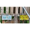 Image 6 : Vintage Canadian License Plates and Chevrolet Hubcap