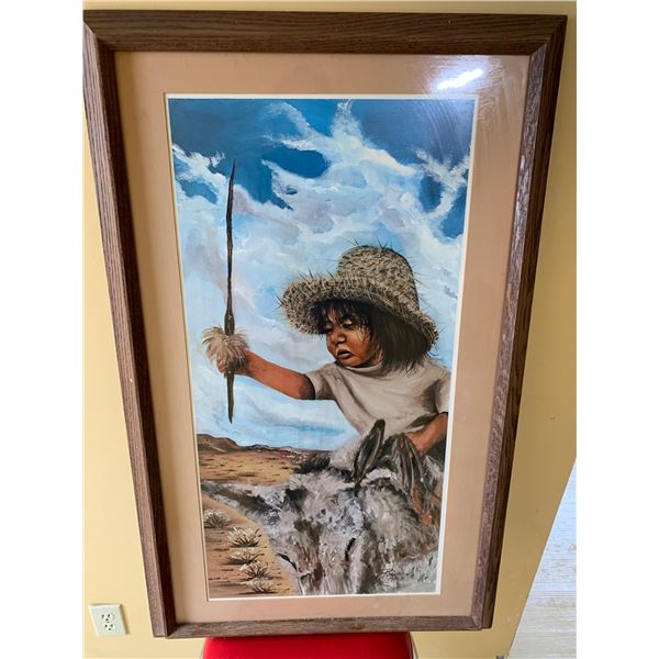 Framed Print Panchito by Dan Rivera, Numbered Edition 176 of 500
