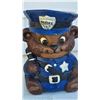 Image 3 : Three Ceramic Items: Police Bear Cookie Jar, Lion Planter, and Browns Port Jug