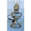 Image 2 : Three Oil Lamps Including Glass and Metal Aladdin Lamp