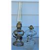 Image 5 : Three Oil Lamps Including Glass and Metal Aladdin Lamp
