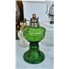 Image 2 : Five Oil Lamps with Glass, Brass, and Metal Components