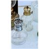 Image 6 : Five Oil Lamps with Glass, Brass, and Metal Components