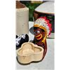 Image 2 : Ceramic Items Including Jug, Vase, Figurine, and Dish