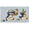 Image 1 : Ceramic Bird Figurines and Planter