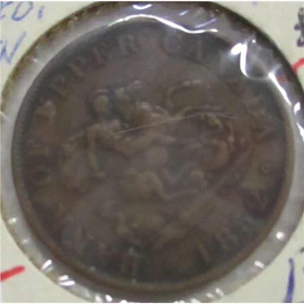 1852 CANADA ST. GEORGES PENNY TOKEN