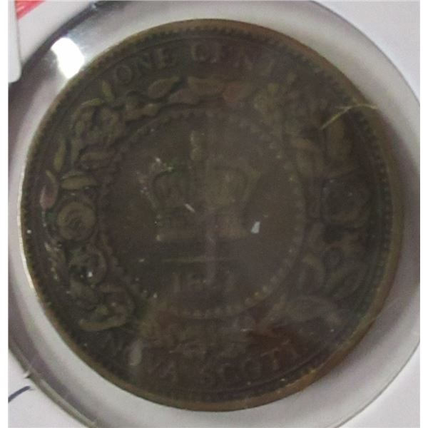 1861 NOVA SCOTIA VICTORIAN PENNY TOKEN