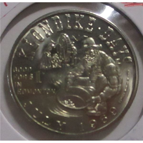1989 UNCIRCULATED KLONDIKE CANADA DOLLAR