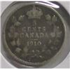 Image 1 : 1910 CANADA KING EDWARD VII SILVER FIVE CENT