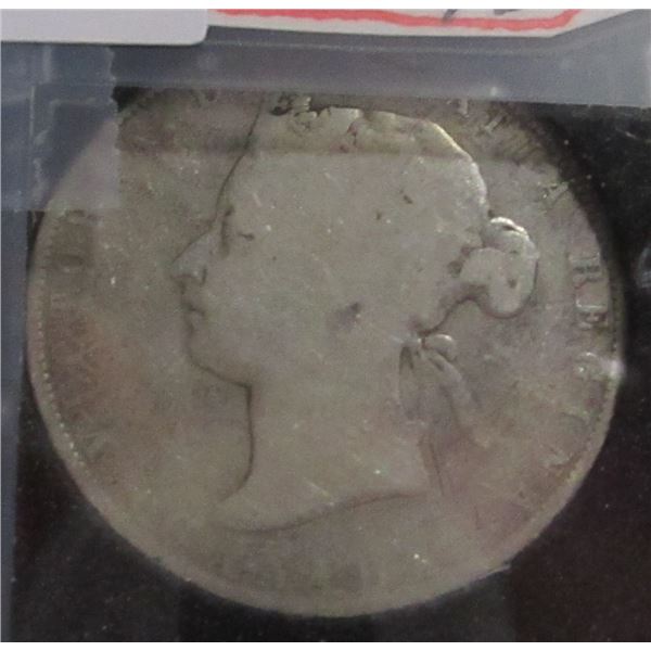 1870 VICTORIAN SCARCE DATE CANADA SILVER HALF DOLLAR