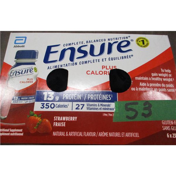 ENSURE PROTIEN PLUS STRAWBERRY DRINK (6 BOTTLES X 235 ML)