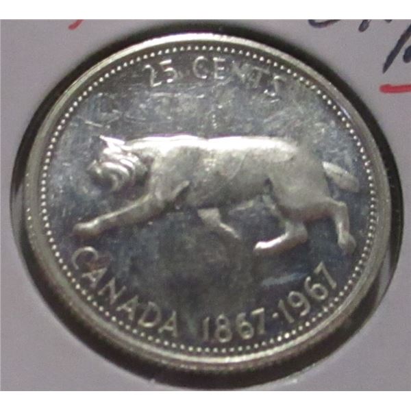 1967 CH/BU SILVER LYNX CANADA QUARTER