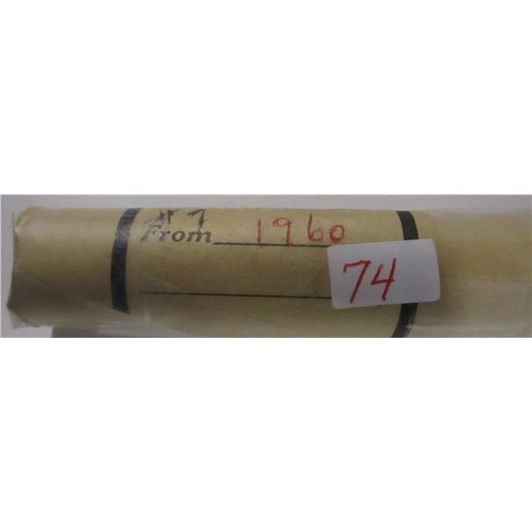 1960 ROLL OF 50 LAST OF CANADA PENNIES